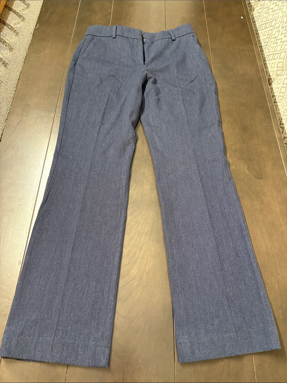 Express Editor Women's Navy Boot-Cut Dress Pants